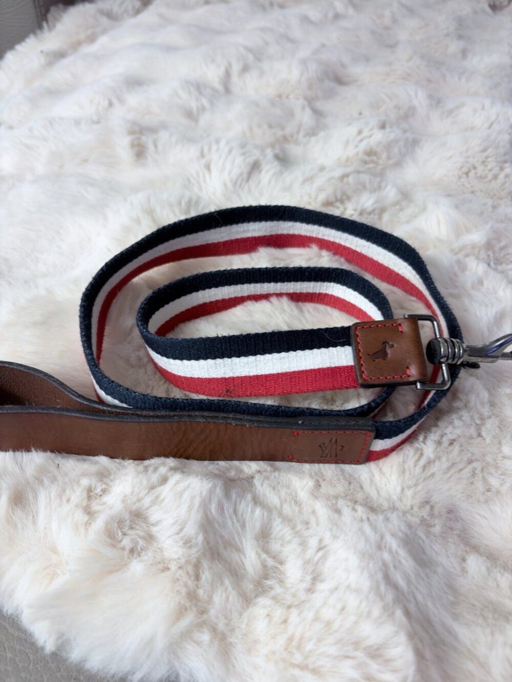 Moncler x Poldo Dog Couture Edition Tricolor Leash - Picture 3 of 8